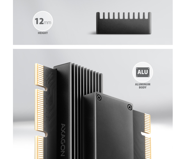 AXAGON PCEM2-XS Adapter wewnętrzny PCIe x16, M.2 NVMe - 1205422 - zdjęcie 3